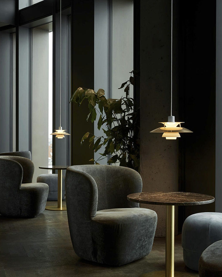 Scandinavische Hanglamp Eettafel Metaal Kleurrijk Retro Deens Design Woonkamer Keukeneiland