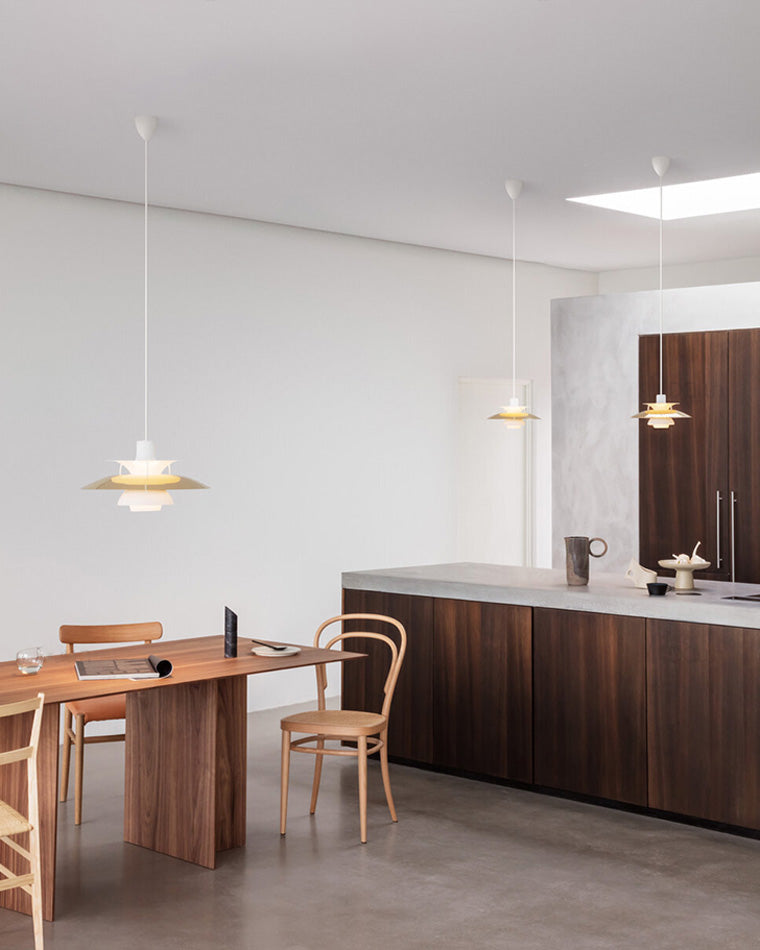 Scandinavische Hanglamp Eettafel Metaal Kleurrijk Retro Deens Design Woonkamer Keukeneiland