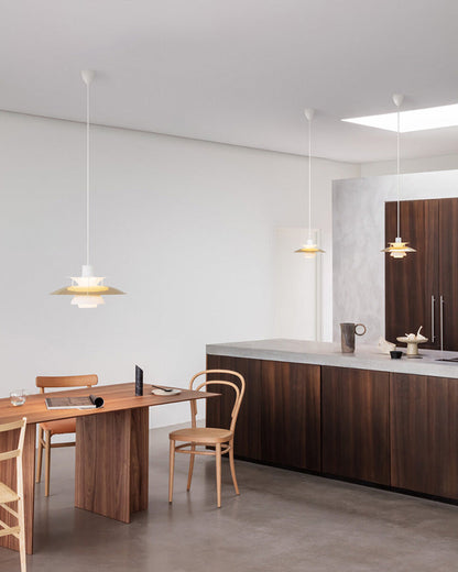 Scandinavische Hanglamp Eettafel Metaal Kleurrijk Retro Deens Design Woonkamer Keukeneiland