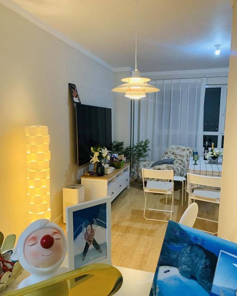 Scandinavische Hanglamp Eettafel Metaal Kleurrijk Retro Deens Design Woonkamer Keukeneiland