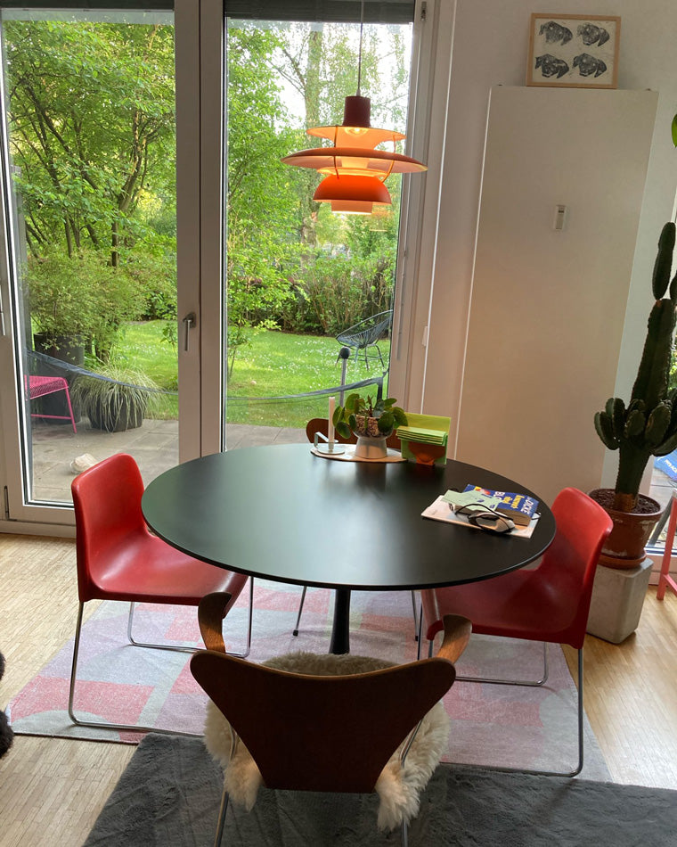 Scandinavische Hanglamp Eettafel Metaal Kleurrijk Retro Deens Design Woonkamer Keukeneiland