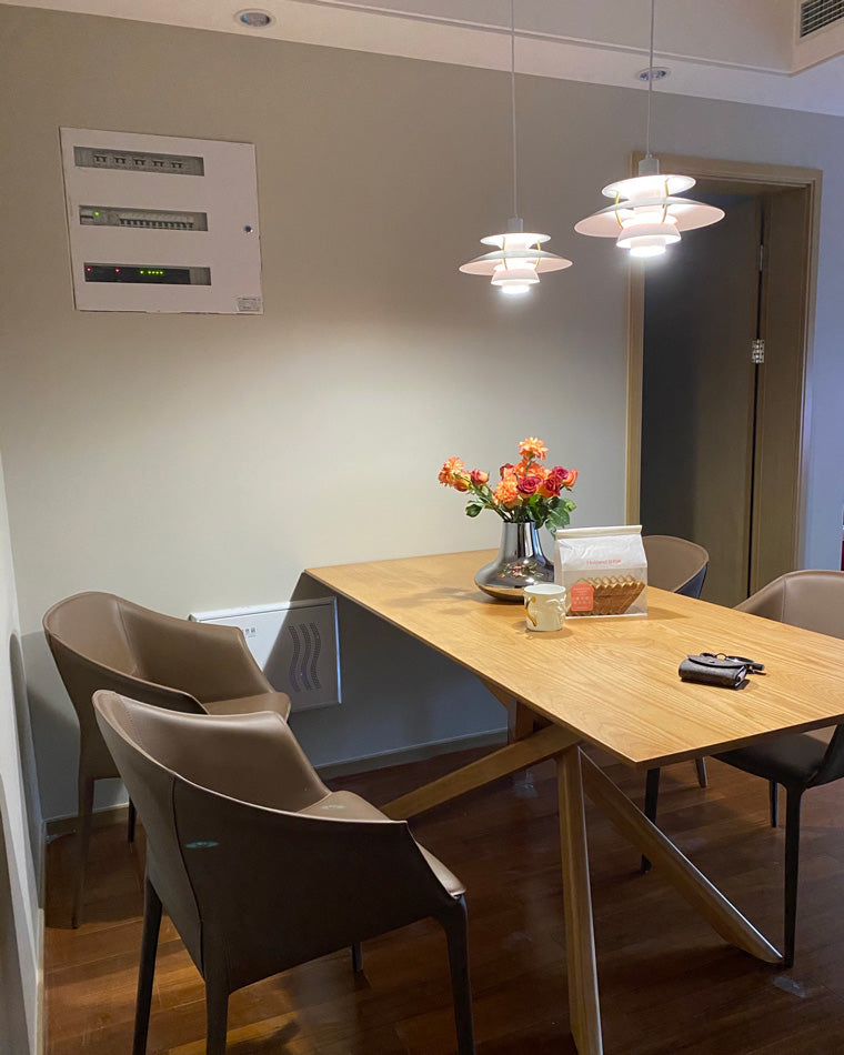 Scandinavische Hanglamp Eettafel Metaal Kleurrijk Retro Deens Design Woonkamer Keukeneiland