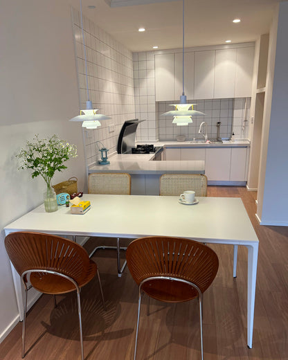 Scandinavische Hanglamp Eettafel Metaal Kleurrijk Retro Deens Design Woonkamer Keukeneiland