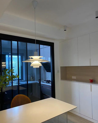 Scandinavische Hanglamp Eettafel Metaal Kleurrijk Retro Deens Design Woonkamer Keukeneiland