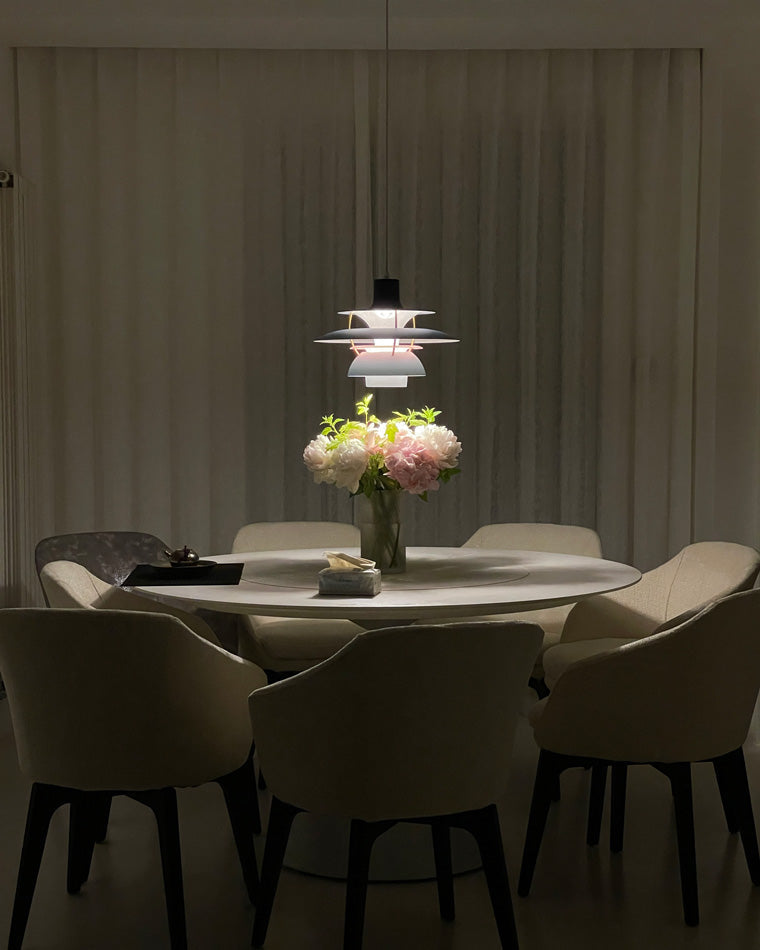 Scandinavische Hanglamp Eettafel Metaal Kleurrijk Retro Deens Design Woonkamer Keukeneiland