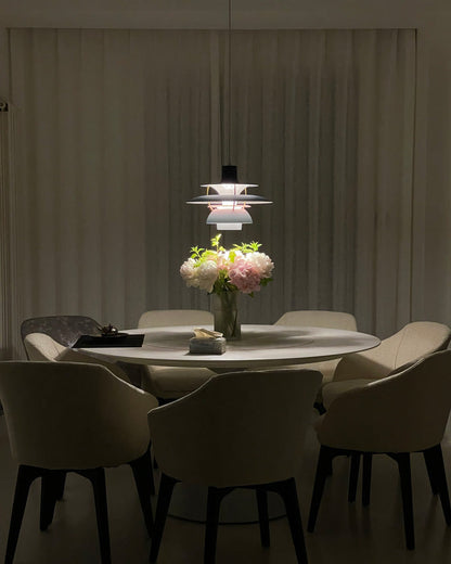 Scandinavische Hanglamp Eettafel Metaal Kleurrijk Retro Deens Design Woonkamer Keukeneiland