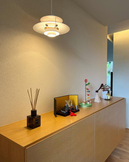 Scandinavische Hanglamp Eettafel Metaal Kleurrijk Retro Deens Design Woonkamer Keukeneiland