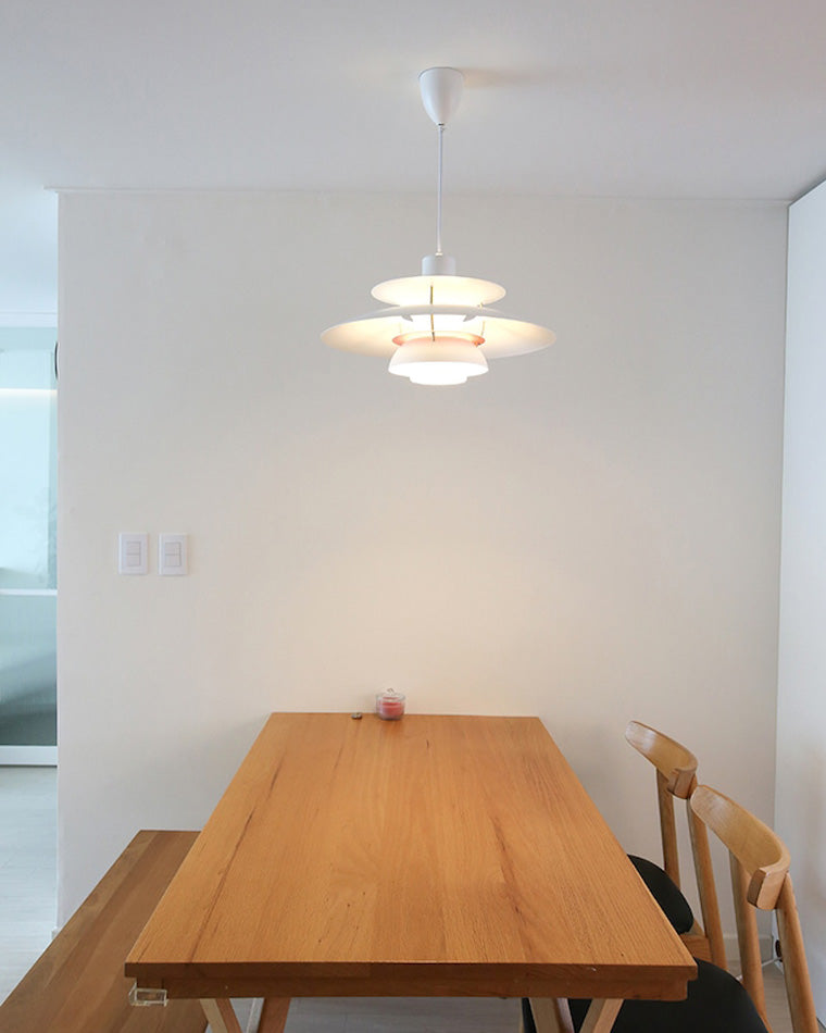 Scandinavische Hanglamp Eettafel Metaal Kleurrijk Retro Deens Design Woonkamer Keukeneiland