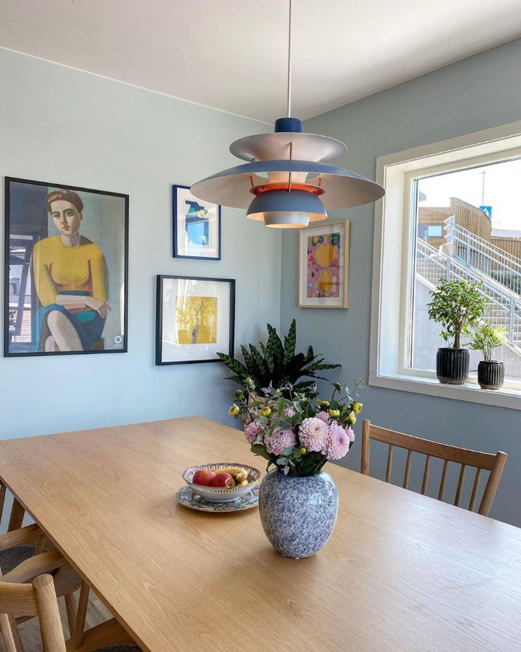 Scandinavische Hanglamp Eettafel Metaal Kleurrijk Retro Deens Design Woonkamer Keukeneiland
