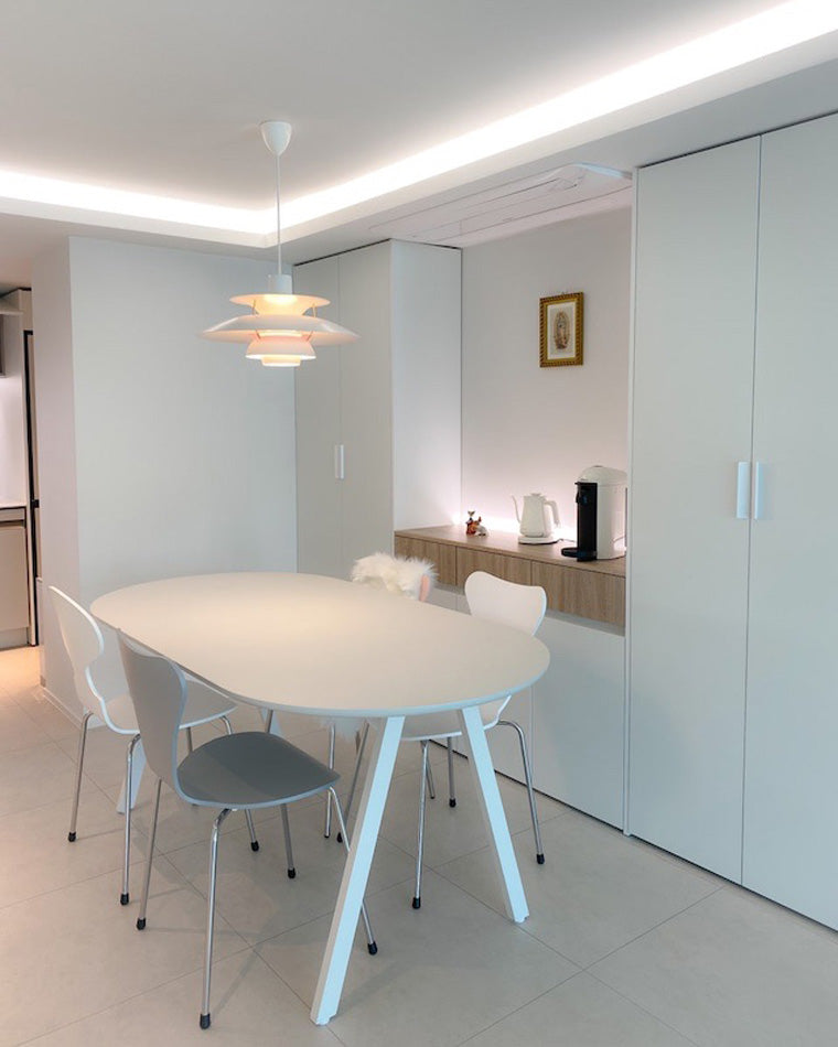 Scandinavische Hanglamp Eettafel Metaal Kleurrijk Retro Deens Design Woonkamer Keukeneiland