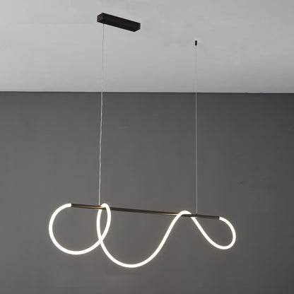 Hanglamp Touw Led Cirkel Messing Dimbaar 3 Maten Eetkamer Woonkamer Minimalistisch