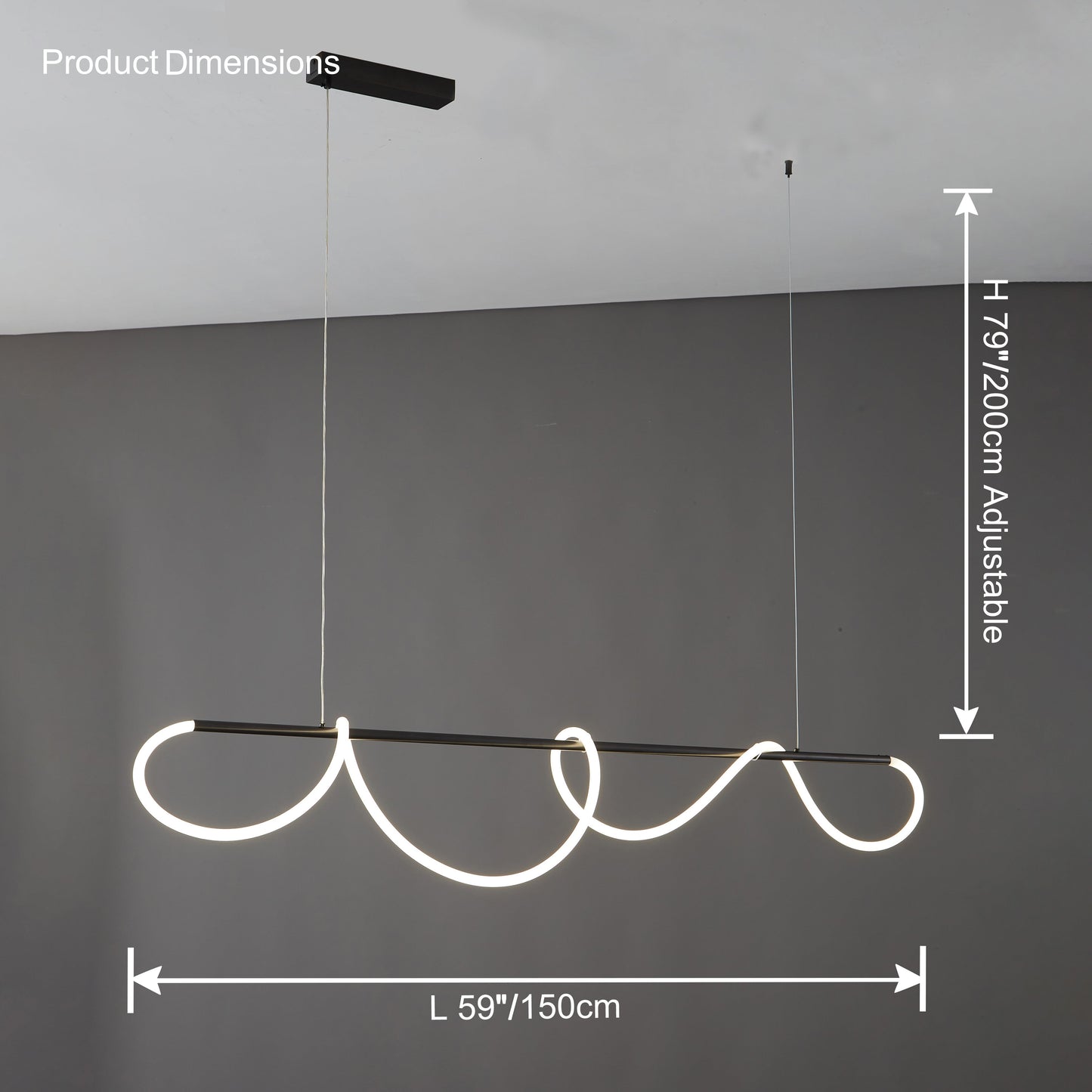 Hanglamp Touw Led Cirkel Messing Dimbaar 3 Maten Eetkamer Woonkamer Minimalistisch