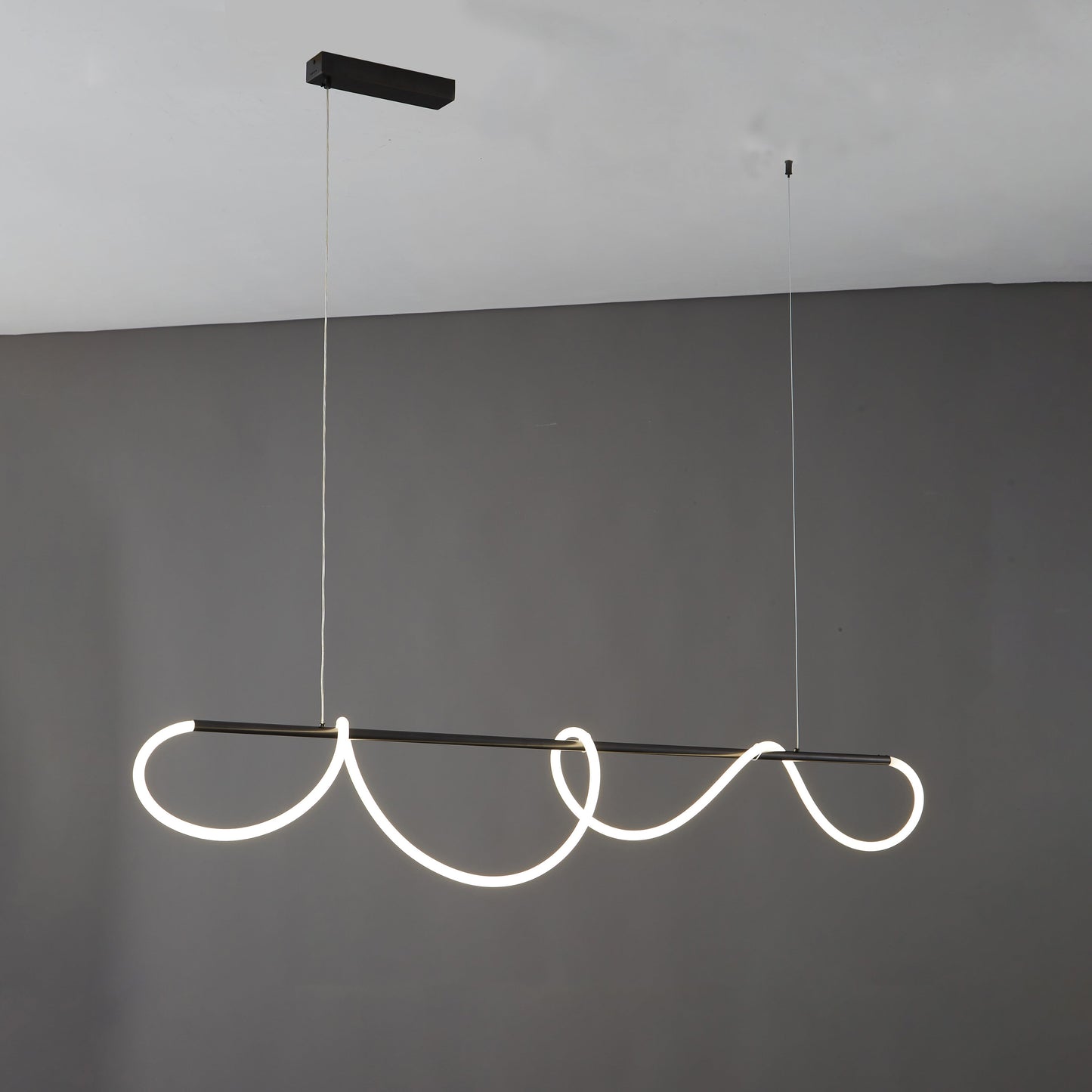 Hanglamp Touw Led Cirkel Messing Dimbaar 3 Maten Eetkamer Woonkamer Minimalistisch