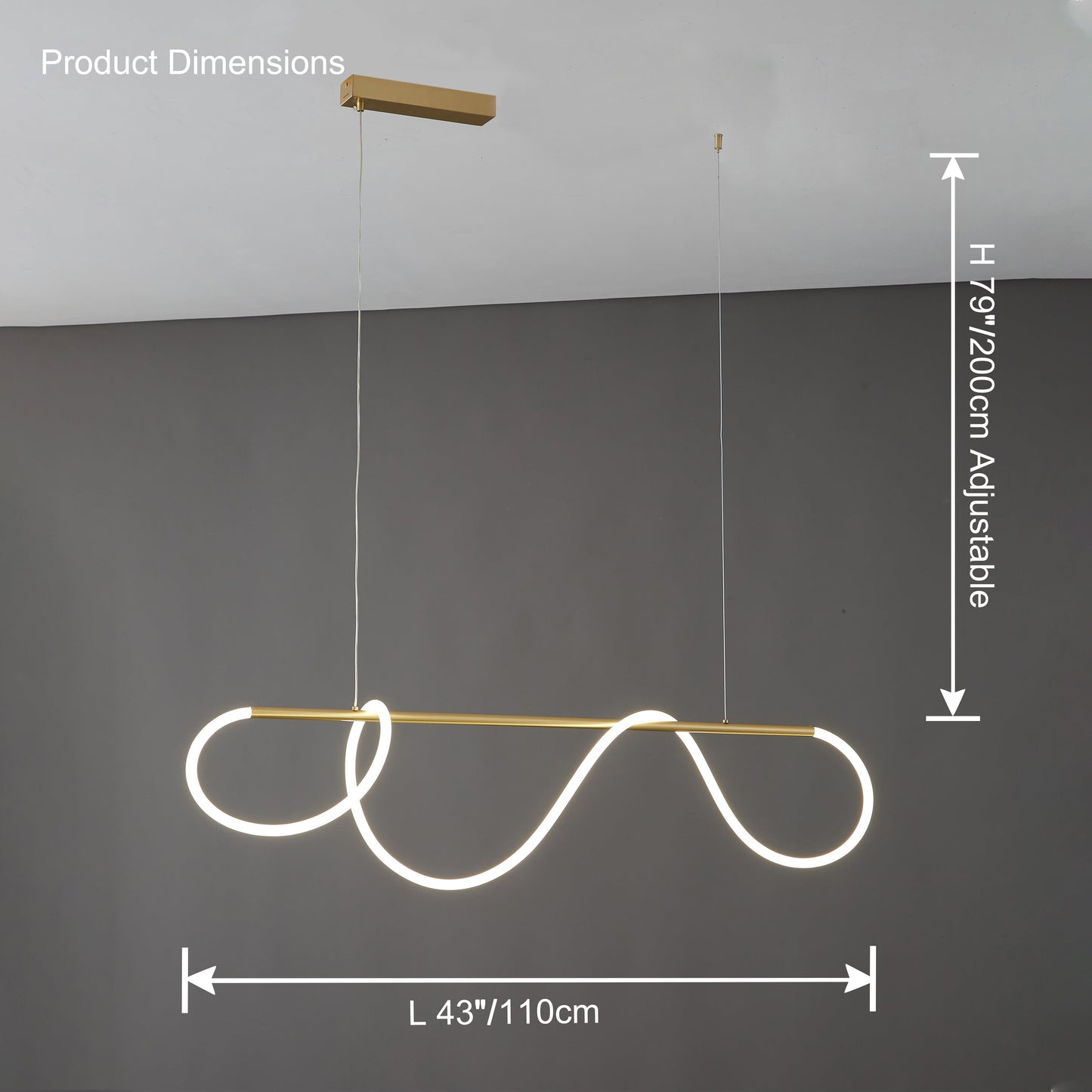 Hanglamp Touw Led Cirkel Messing Dimbaar 3 Maten Eetkamer Woonkamer Minimalistisch