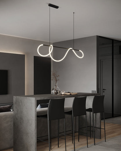Hanglamp Touw Led Cirkel Messing Dimbaar 3 Maten Eetkamer Woonkamer Minimalistisch