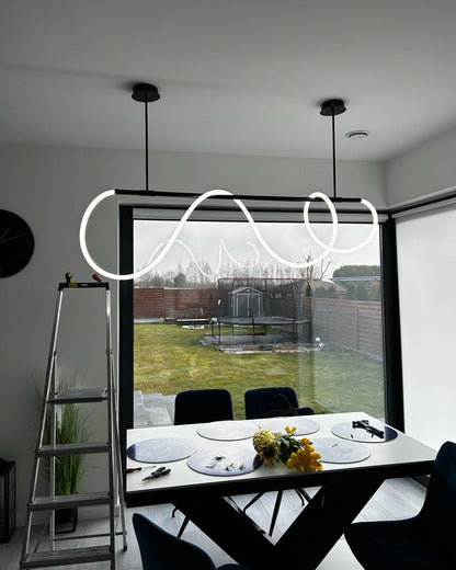 Hanglamp Touw Led Cirkel Messing Dimbaar 3 Maten Eetkamer Woonkamer Minimalistisch