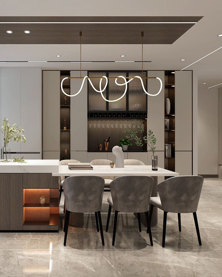 Hanglamp Touw Led Cirkel Messing Dimbaar 3 Maten Eetkamer Woonkamer Minimalistisch