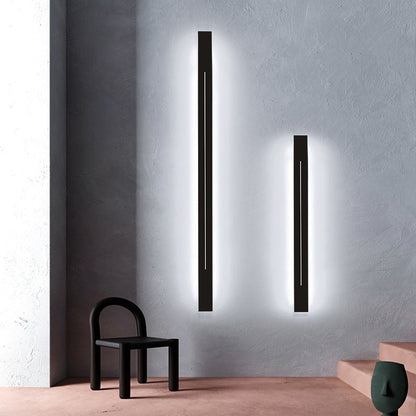 Moderne LED Wandlamp Balk Metaal | Wandverlichting Woonkamer | Zwart Goud | 60-120cm