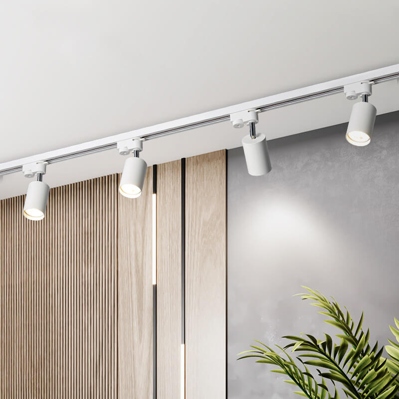 Moderne led railverlichting met verstelbare spots (3–5 lichtpunten) – plafondrail