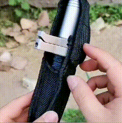 Wandelstok Zelfverdediging Automatisch Uitklapbaar Telescopisch Staal Antislip Grip