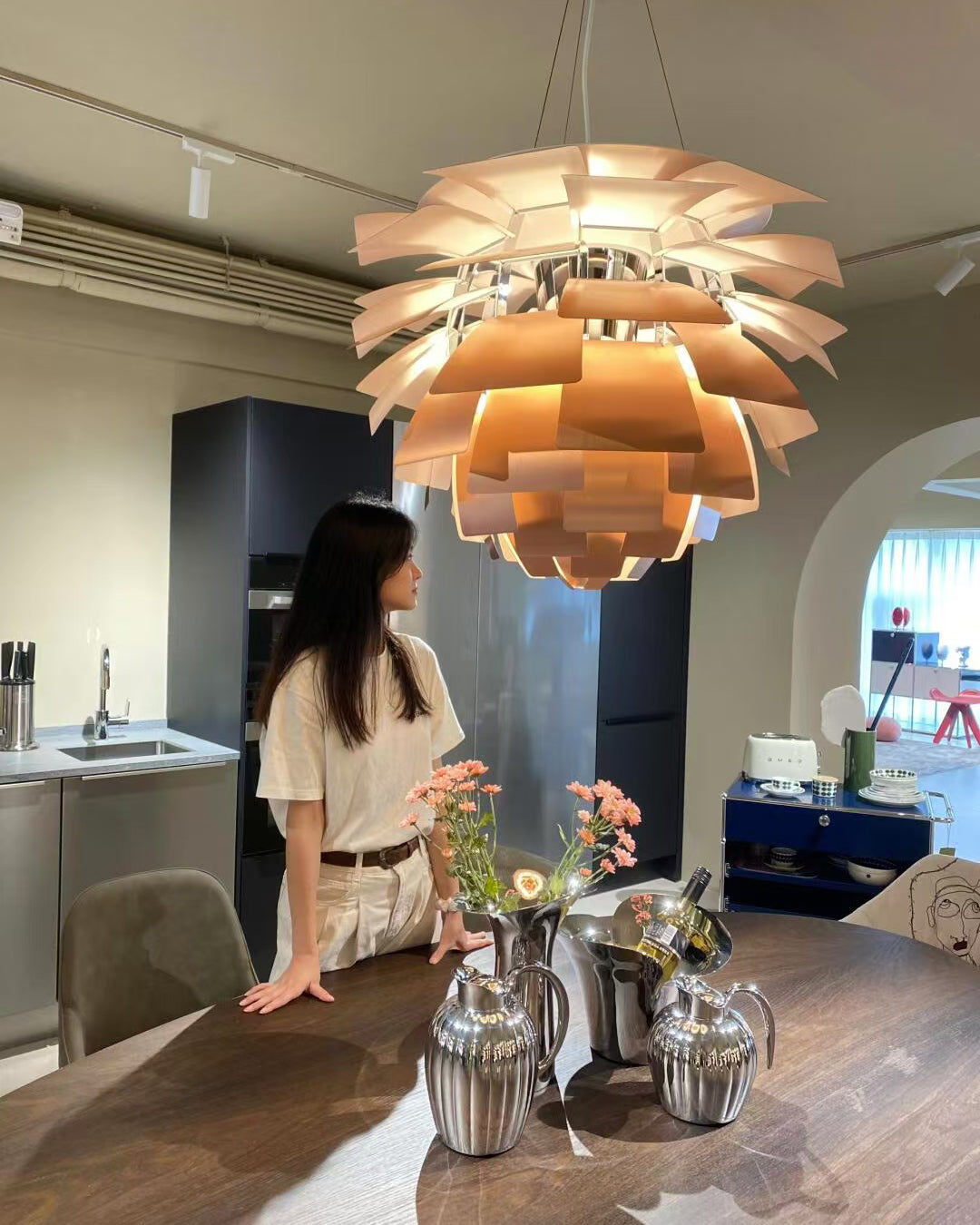 Hanglamp Dennenappel Metaal Klassiek Warm Wit Verstelbaar Snoer Woonkamer