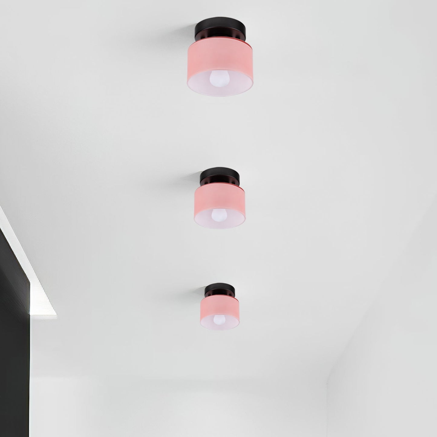 Plafondlamp Glas Retro E27/E26 Amber Keuken Hal Woonkamer Rond Design Sfeerverlichting Vintage Stijl