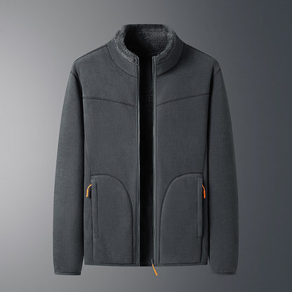 Fleece Vest Warm met Lange Mouwen en Ritszakken