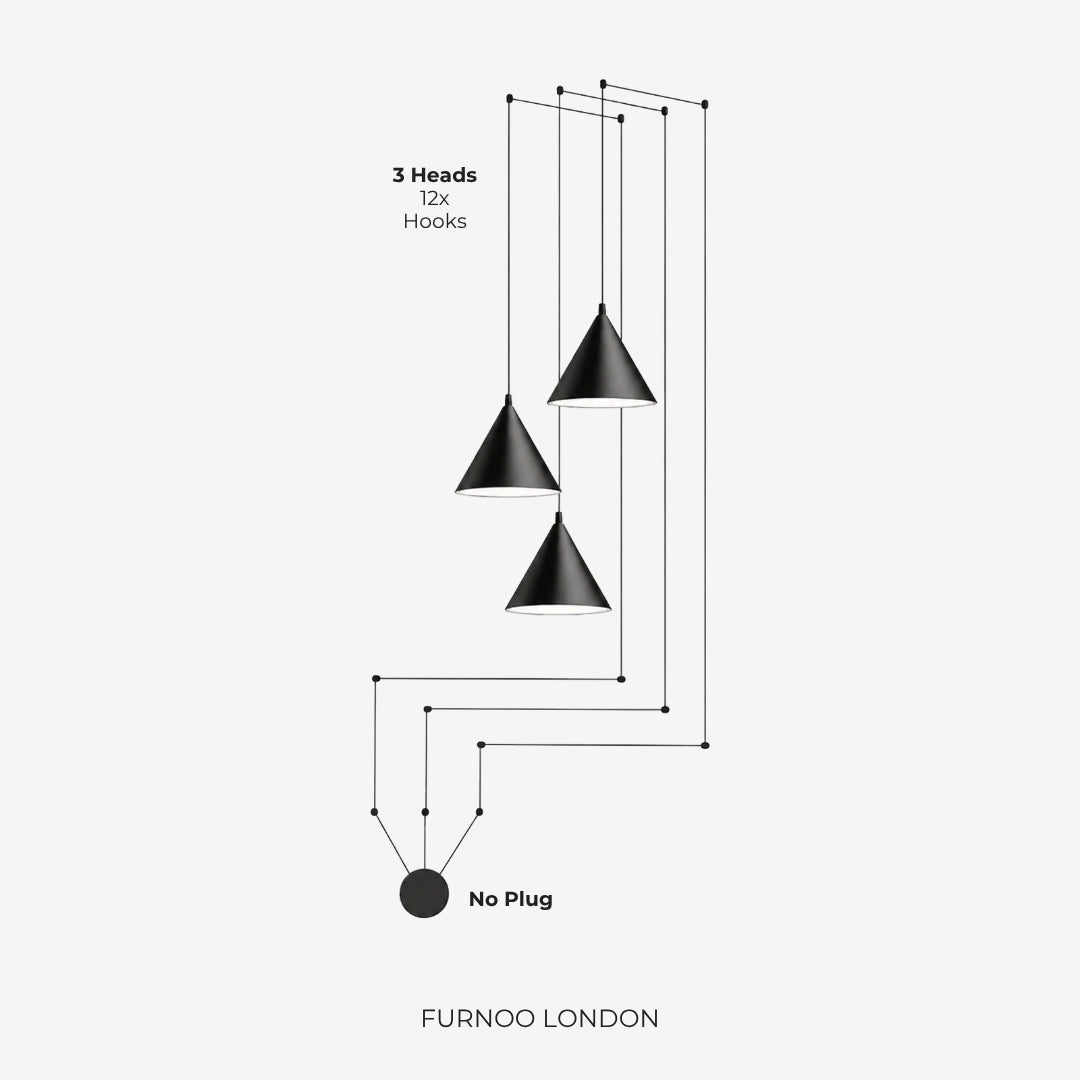 Stella hanglamp – aluminium geometrisch design met verstelbare kabellengte en LED-verlichting