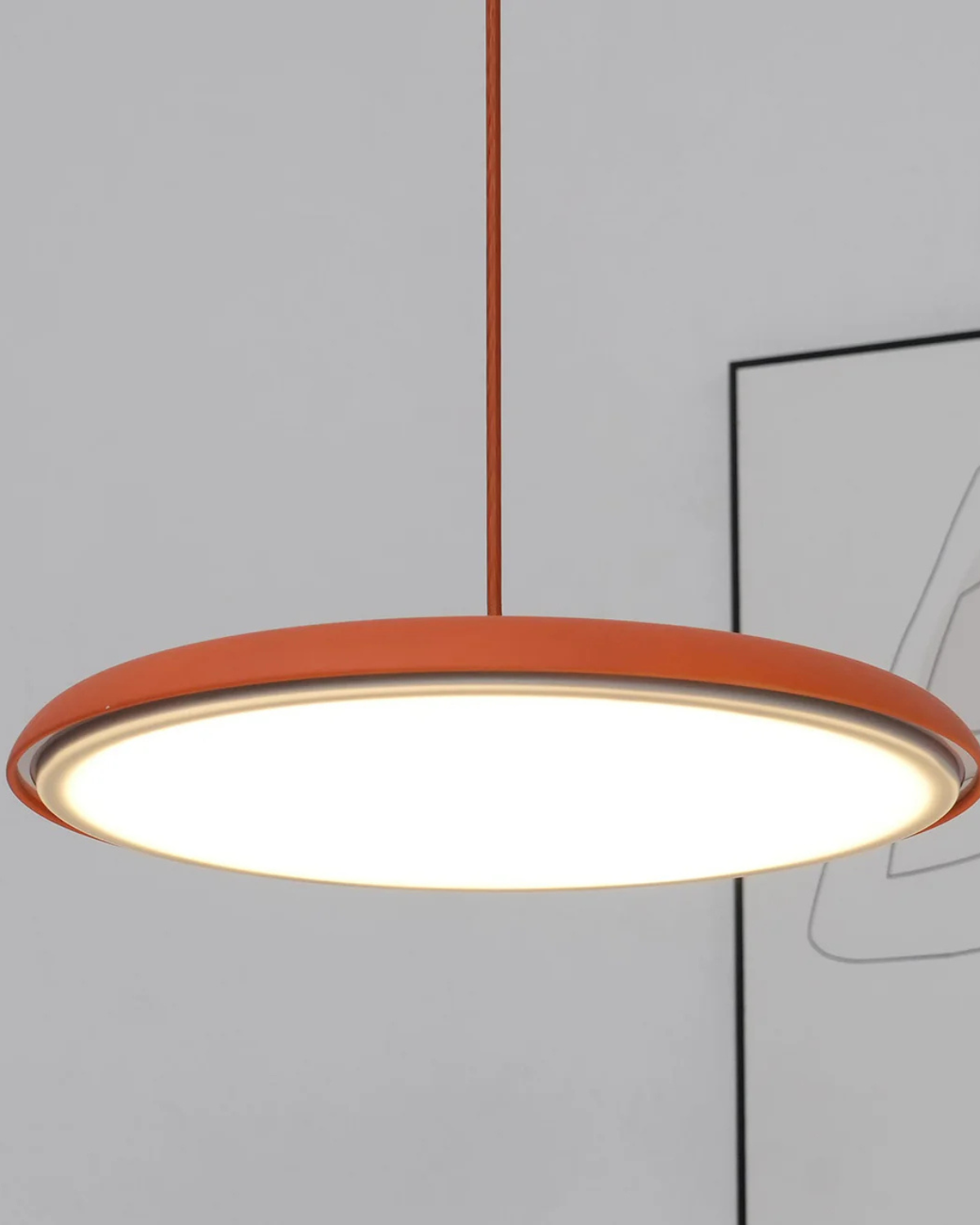 Ronde Hanglamp met Zachte Lichtverspreiding Zwart Grijs Groen Roze Wit Oranje ø25cm ø40cm Modern Scandinavisch Design voor Eetkamer Woonkamer Werkplek
