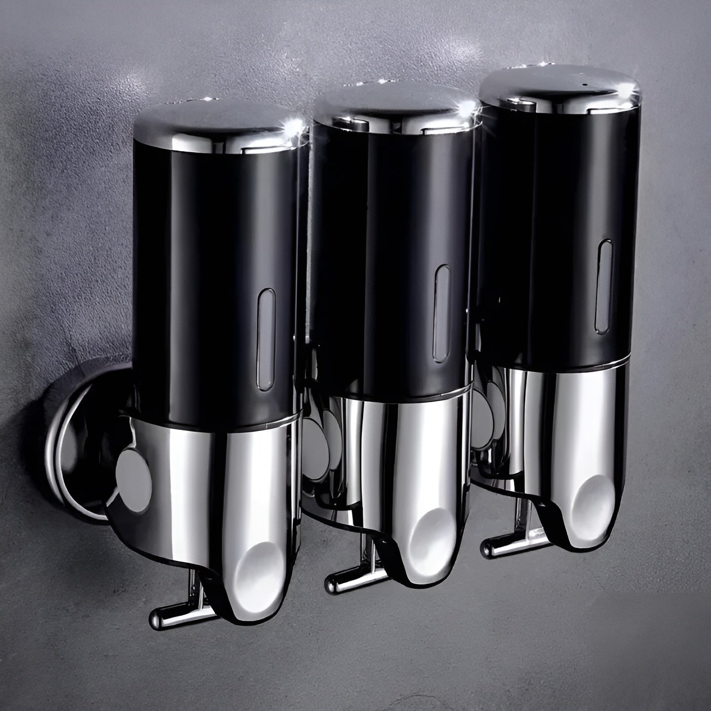 Wandzeepdispenser 500ml Wandmontage RVS Chroom Badkamer Keuken Enkel Dubbel Drievoudig Vloeibare Zeep