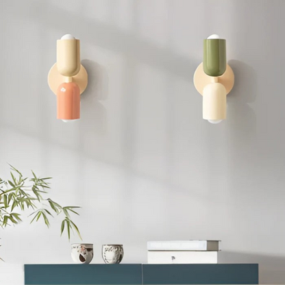 Dubbele LED-wandlamp Crème Modern Design voor Woonkamer Slaapkamer