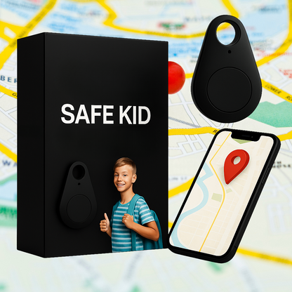 GPS Tracker Schooltas Waterdicht Real-Time Locatie SOS-Knop Klein Licht Oplaadbaar met Draagtasje