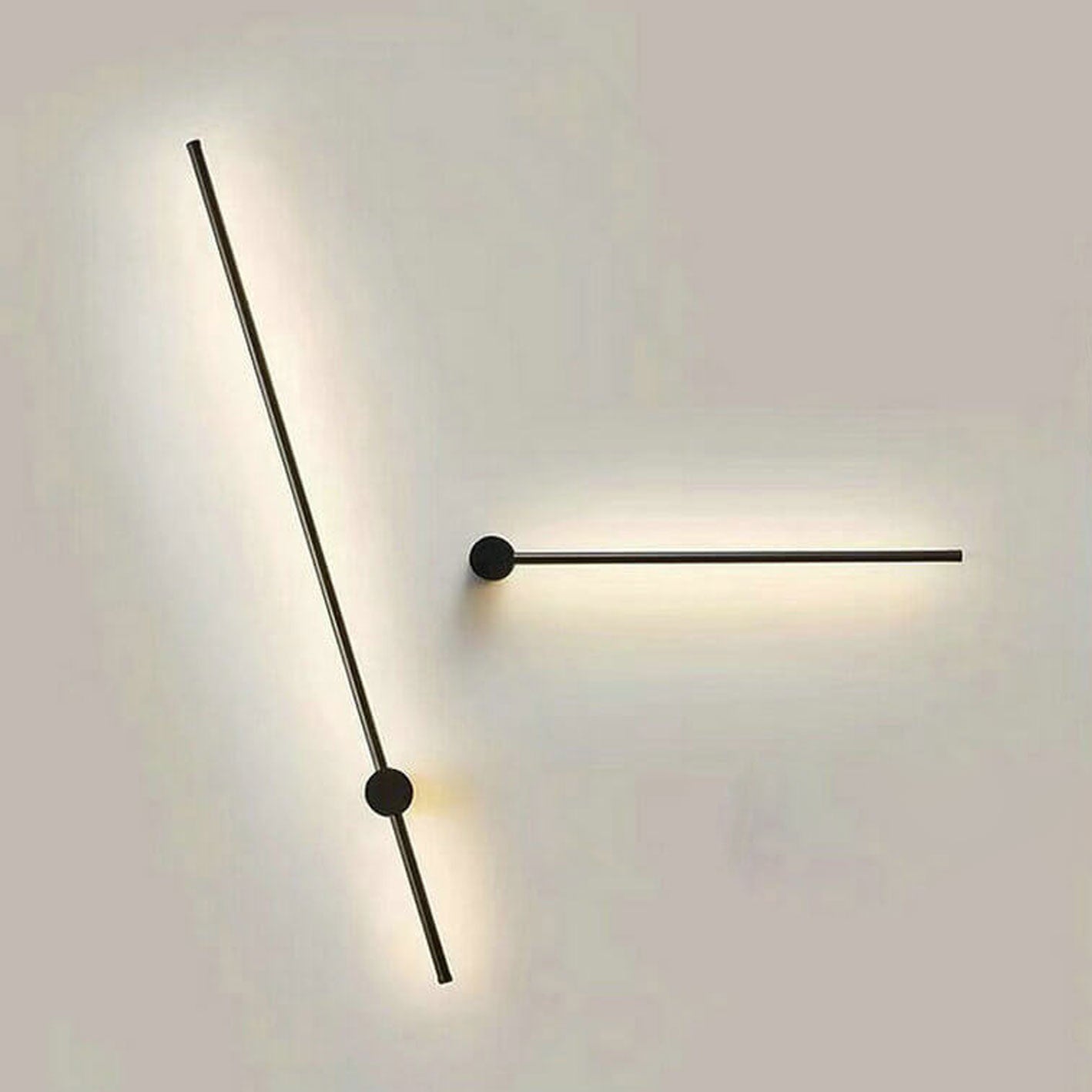 Wandlamp LED Staf Aluminium Zwart Goud 60cm 80cm Woonkamer Slaapkamer Studeerkamer Lijnlamp Minimalistisch Modern Sfeerlamp