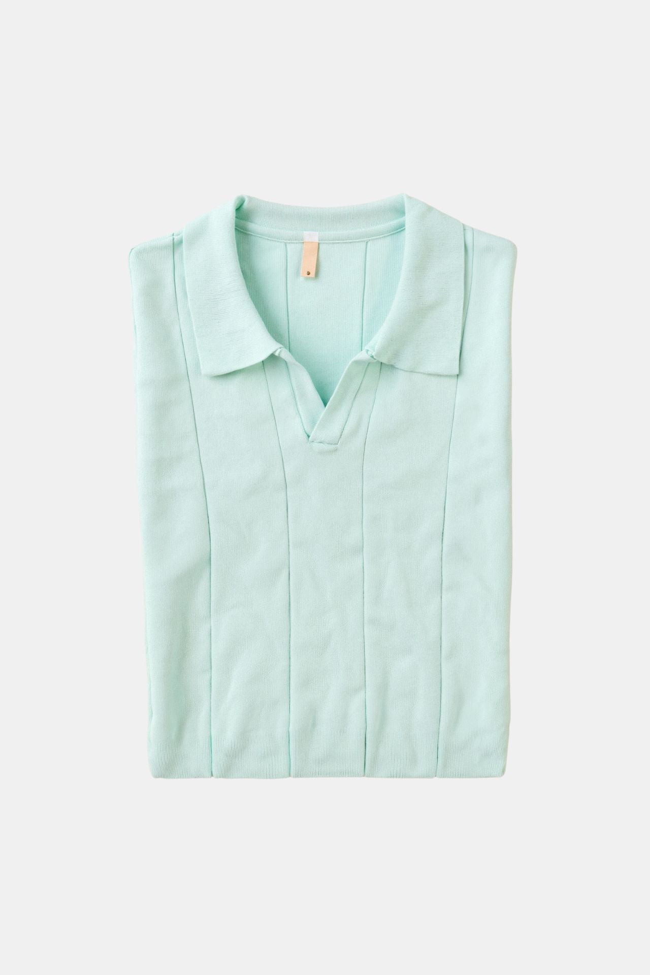 Mintgroene Polo Klassieke Strik Stijl