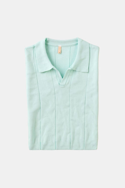 Mintgroene Polo Klassieke Strik Stijl