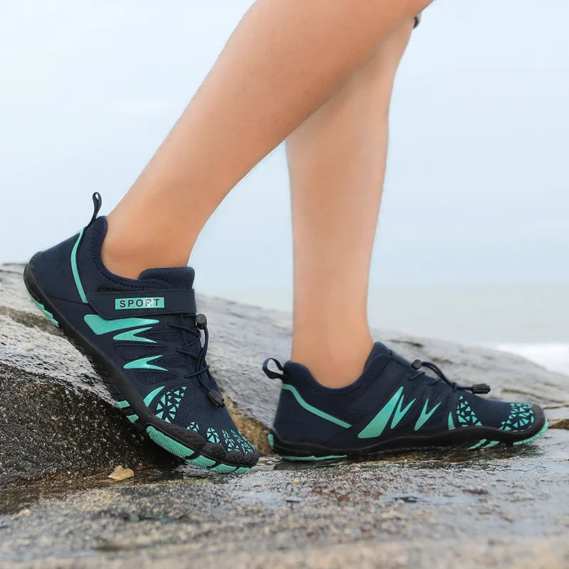 Vijfvingerige Waterschoenen Heren Ademend Sneldrogend Zwart Grijs Groen Strand Fitness Zwemmen Watersport