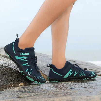 Vijfvingerige Waterschoenen Heren Ademend Sneldrogend Zwart Grijs Groen Strand Fitness Zwemmen Watersport