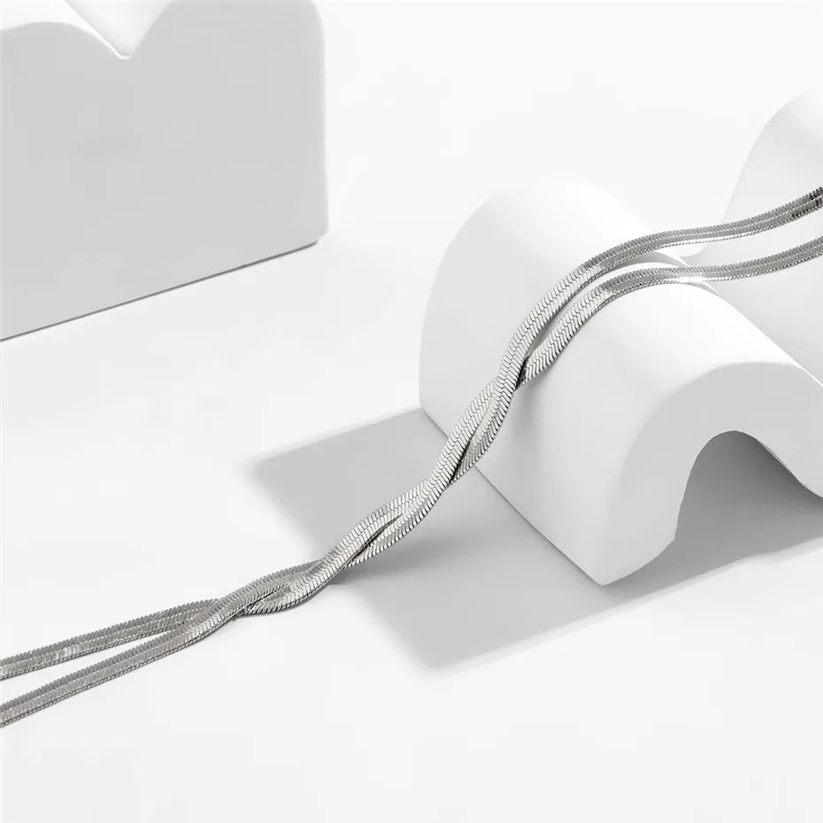 Verstelbare Slangenketting Halssieraad Goud Zilver Elegant Design