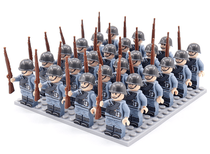 Historisch Figuren Bouwblokken Set 21-Delig – Verzamelbare Minifiguren uit 8 Landen met Accessoires