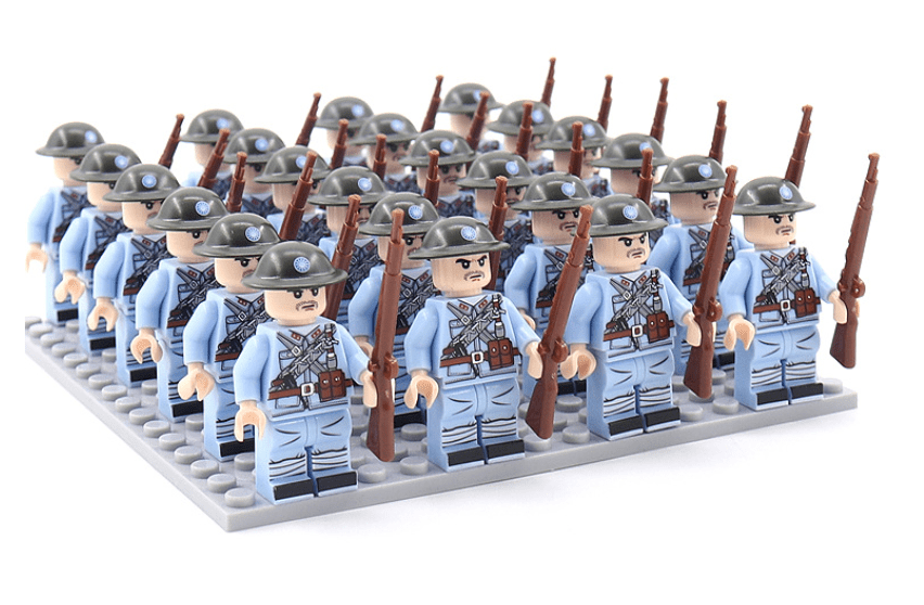 Historisch Figuren Bouwblokken Set 21-Delig – Verzamelbare Minifiguren uit 8 Landen met Accessoires