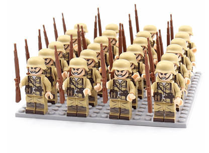 Historisch Figuren Bouwblokken Set 21-Delig – Verzamelbare Minifiguren uit 8 Landen met Accessoires