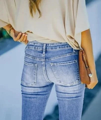 Dames Jeans Comfortabele Stretch Broek