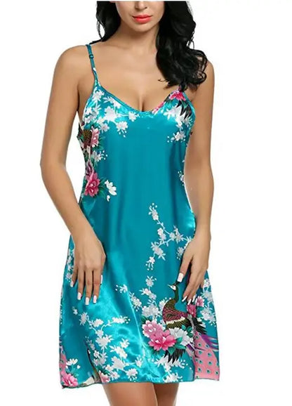 Zijden Nachtjurk Elegante Vrouwelijke Design