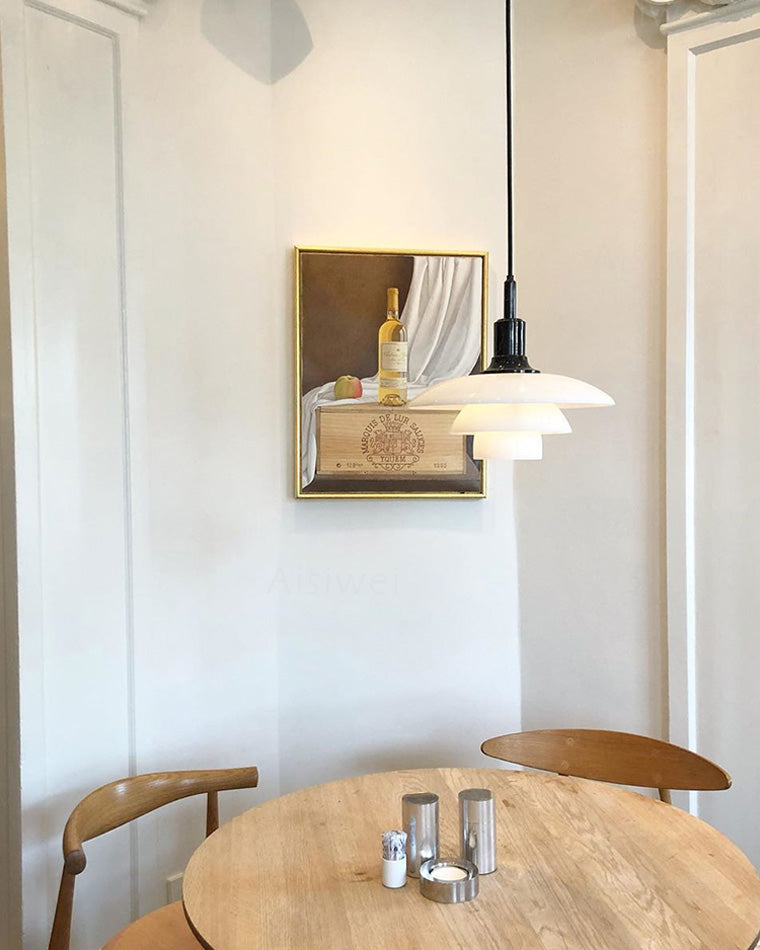 Hanglamp Glas Rond Scandinavisch Wit LED Woonkamer Eetkamer Slaapkamer Modern