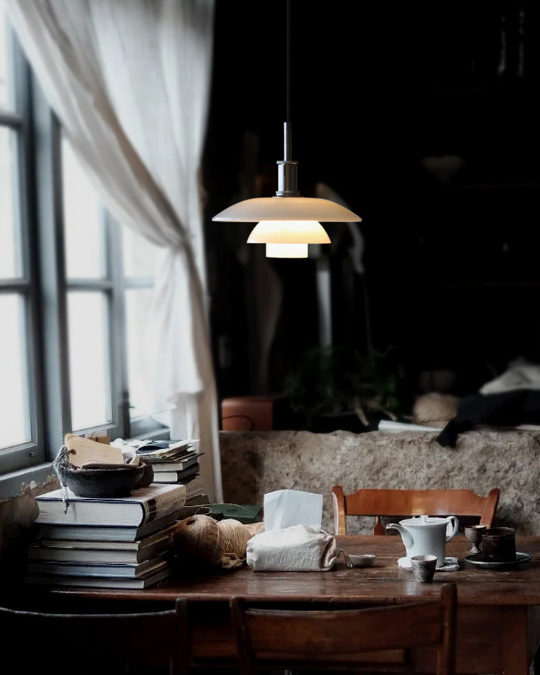 Hanglamp Glas Rond Scandinavisch Wit LED Woonkamer Eetkamer Slaapkamer Modern