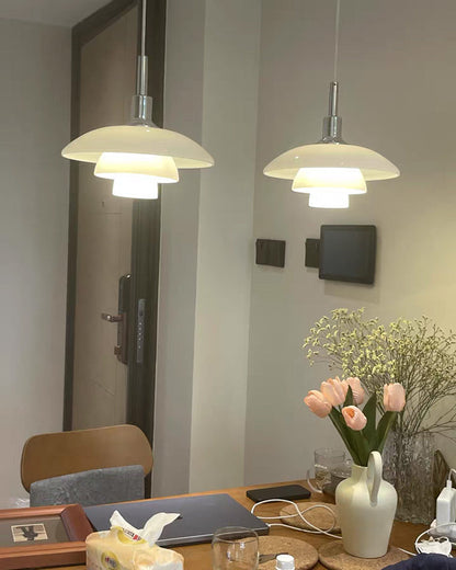 Hanglamp Glas Rond Scandinavisch Wit LED Woonkamer Eetkamer Slaapkamer Modern