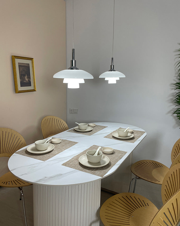 Hanglamp Glas Rond Scandinavisch Wit LED Woonkamer Eetkamer Slaapkamer Modern