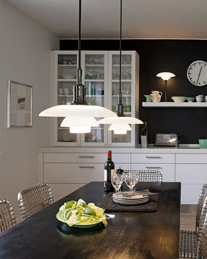 Hanglamp Glas Rond Scandinavisch Wit LED Woonkamer Eetkamer Slaapkamer Modern