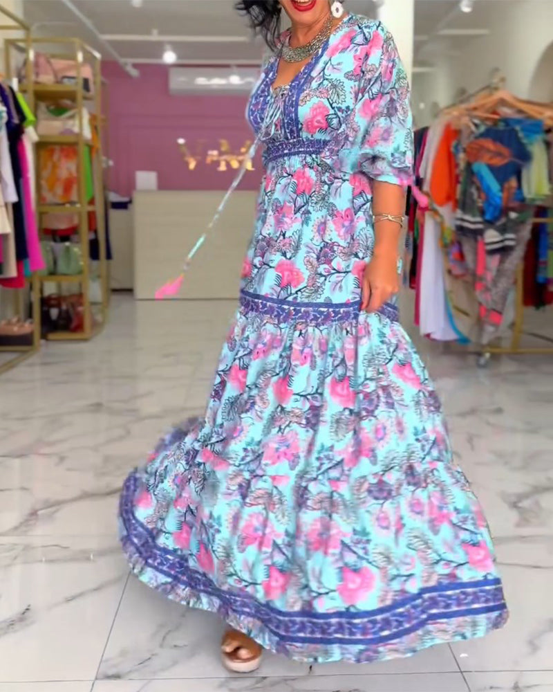 Maxi Jurk Elegante Vrouwelijke Zomerjurk