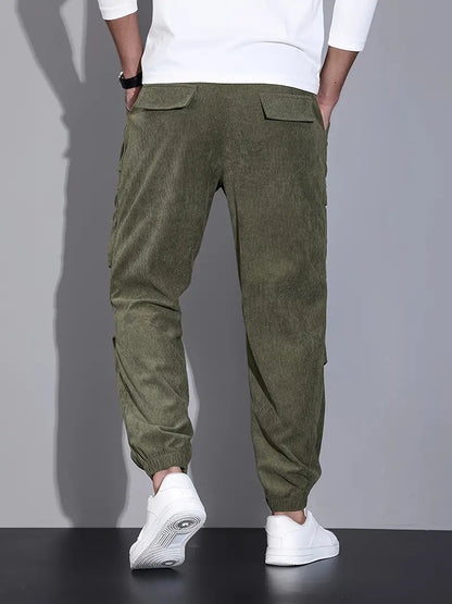 Heren Joggingbroek Zwart Cargo Comfortabele Broek
